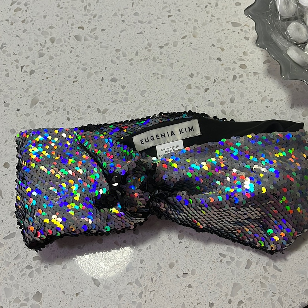 Eugenia Kim Sequin Turban Headband